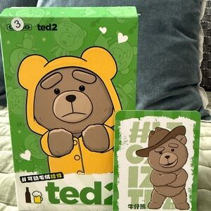POP MART’s ted2 toy. Cowboy ted